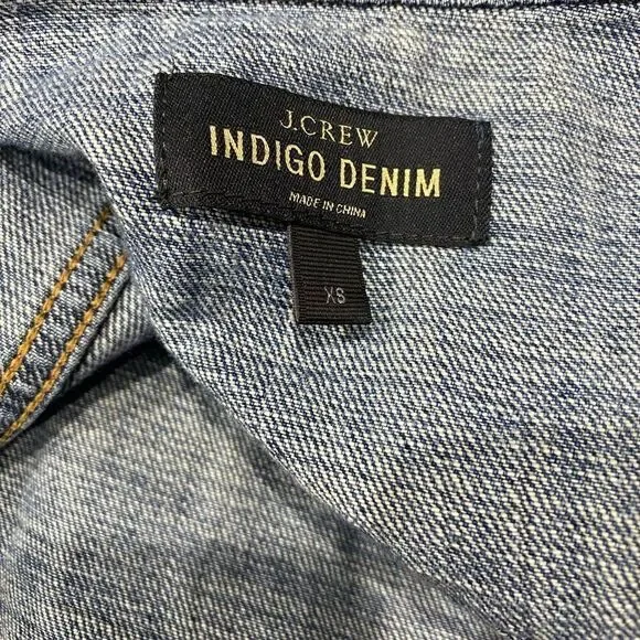 J. Crew Classic Fit Indigo Denim Jacket size XS - Picture 3 of 5